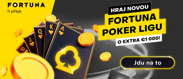 Fortuna liga se hraje tříkrát v týdnu na herně Fortuna Poker