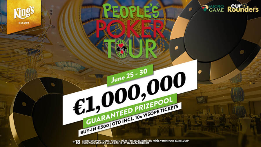 Mein Event PPT garantuje €1.000.000 prize pool