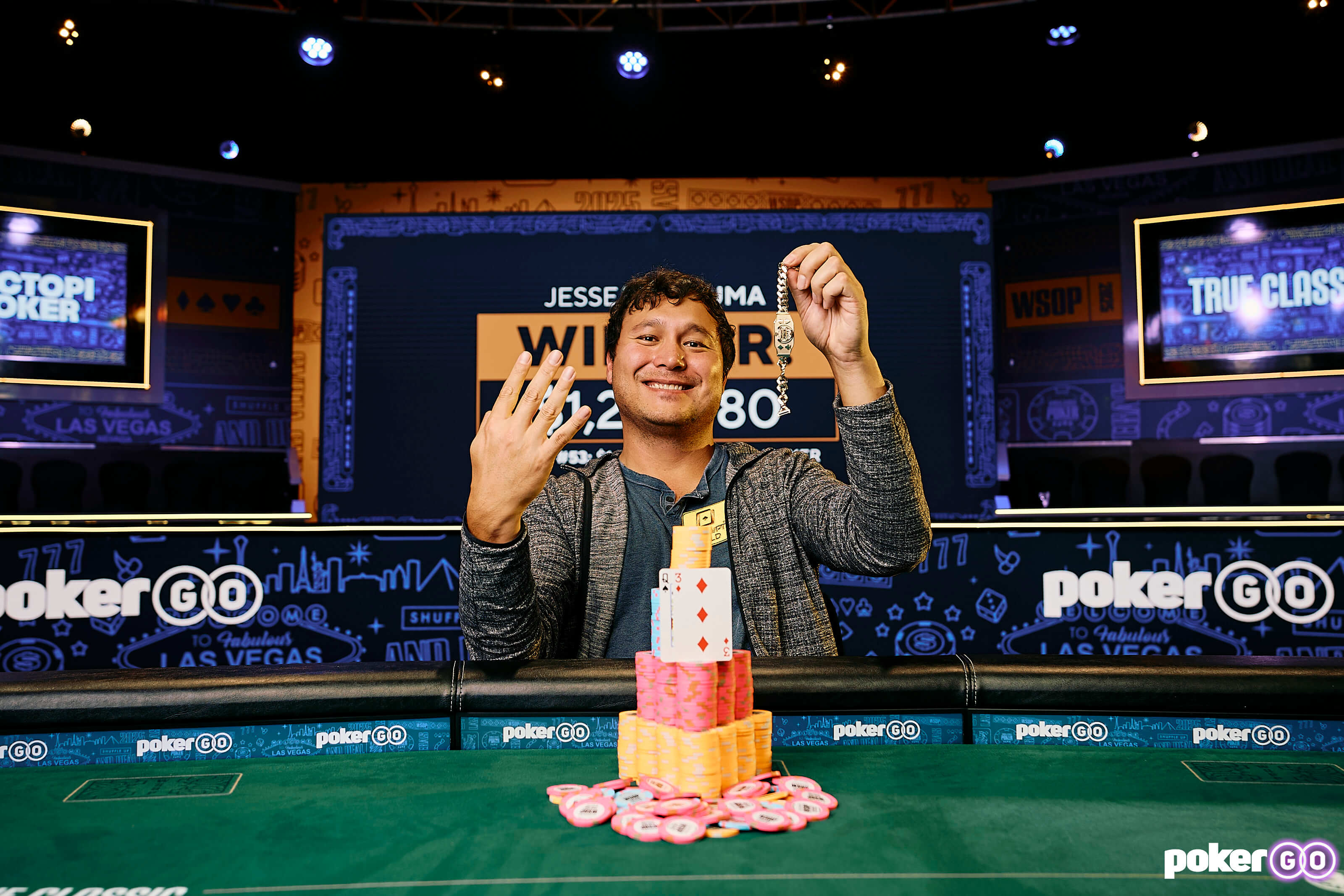 Jesse Yaginuma na WSOP 2025 od PokerGO.com