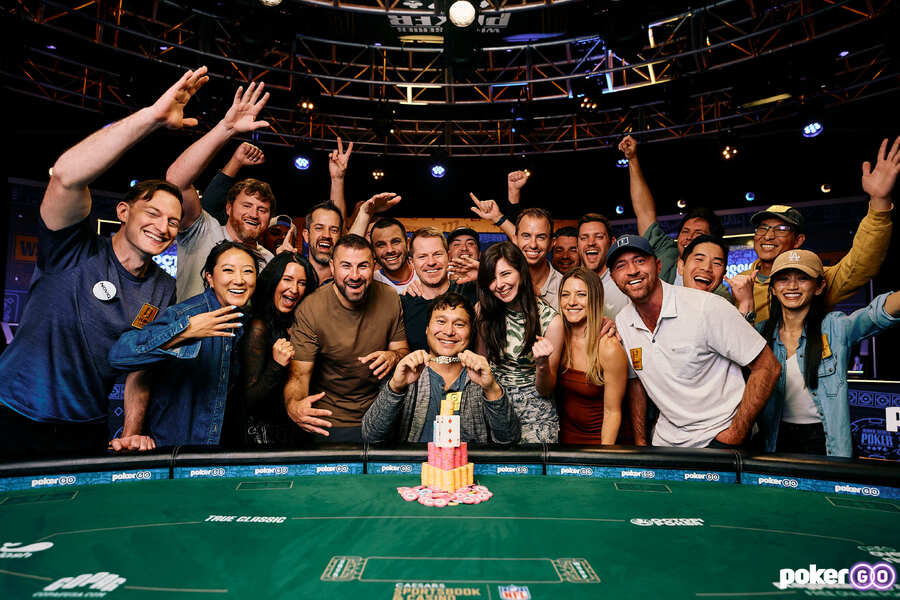 Jesse Yaginuma během WSOP 2025 na PokerGO.com