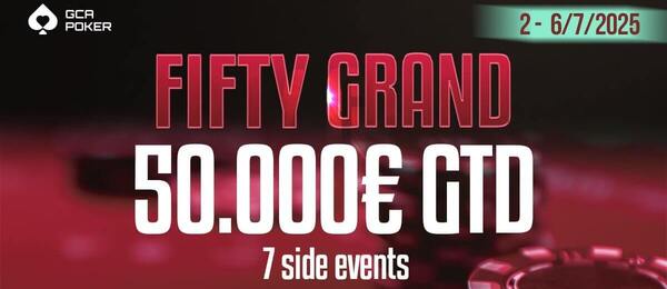 ME Fifty Grand garantuje minimálně €50.000 prize pool
