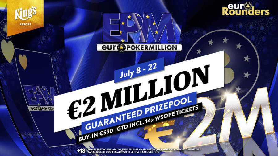Main Event EPM v King’s Rozvadov garantuje minimálně €2.000.000