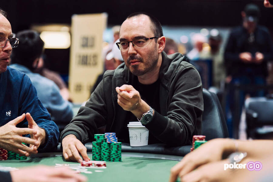 Will Kassouf během WSOP 2025 Main Eventu na PokerGO.com