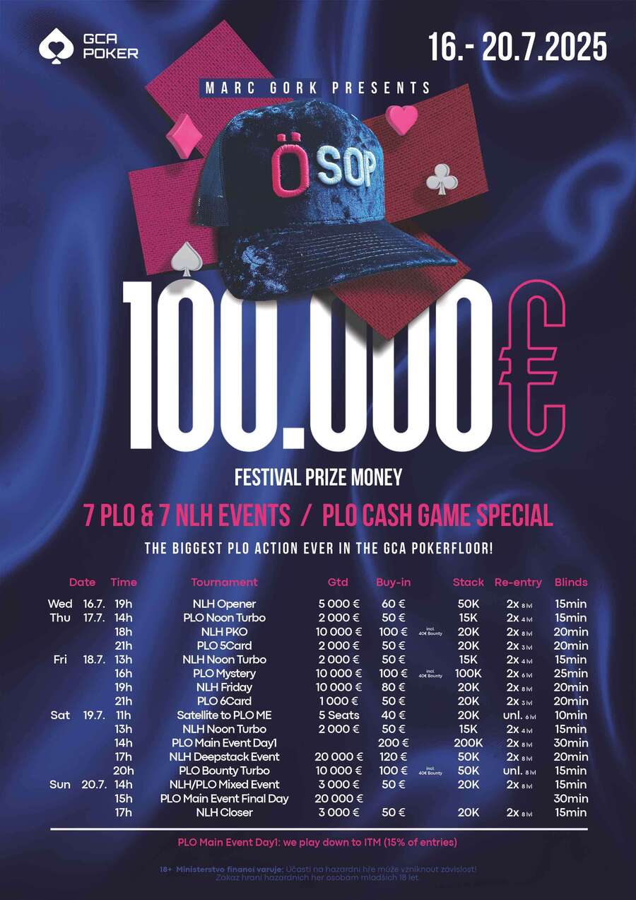 Program turnajů Grand Casino Aš