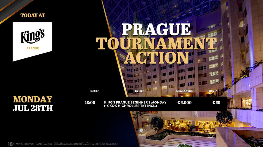 Pondělní program v King’s Casino Prague