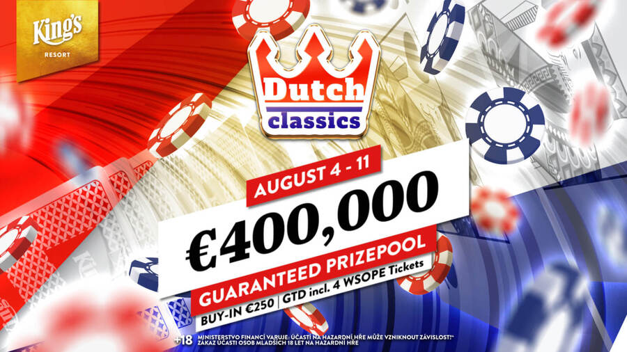 Main Event Dutch Classics garantuje minimálně €400.000 prize pool