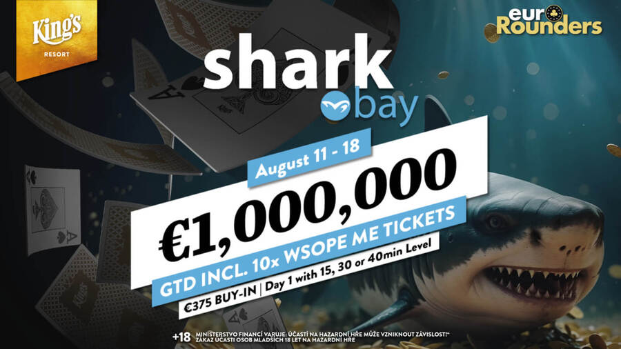 Main Event Sharkbay festivalu garantuje minimálně €1.000.000 v prize poolu