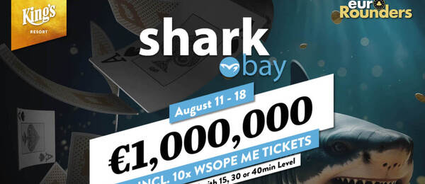 Main Event Sharkbay festivalu garantuje minimálně €1.000.000 v prize poolu