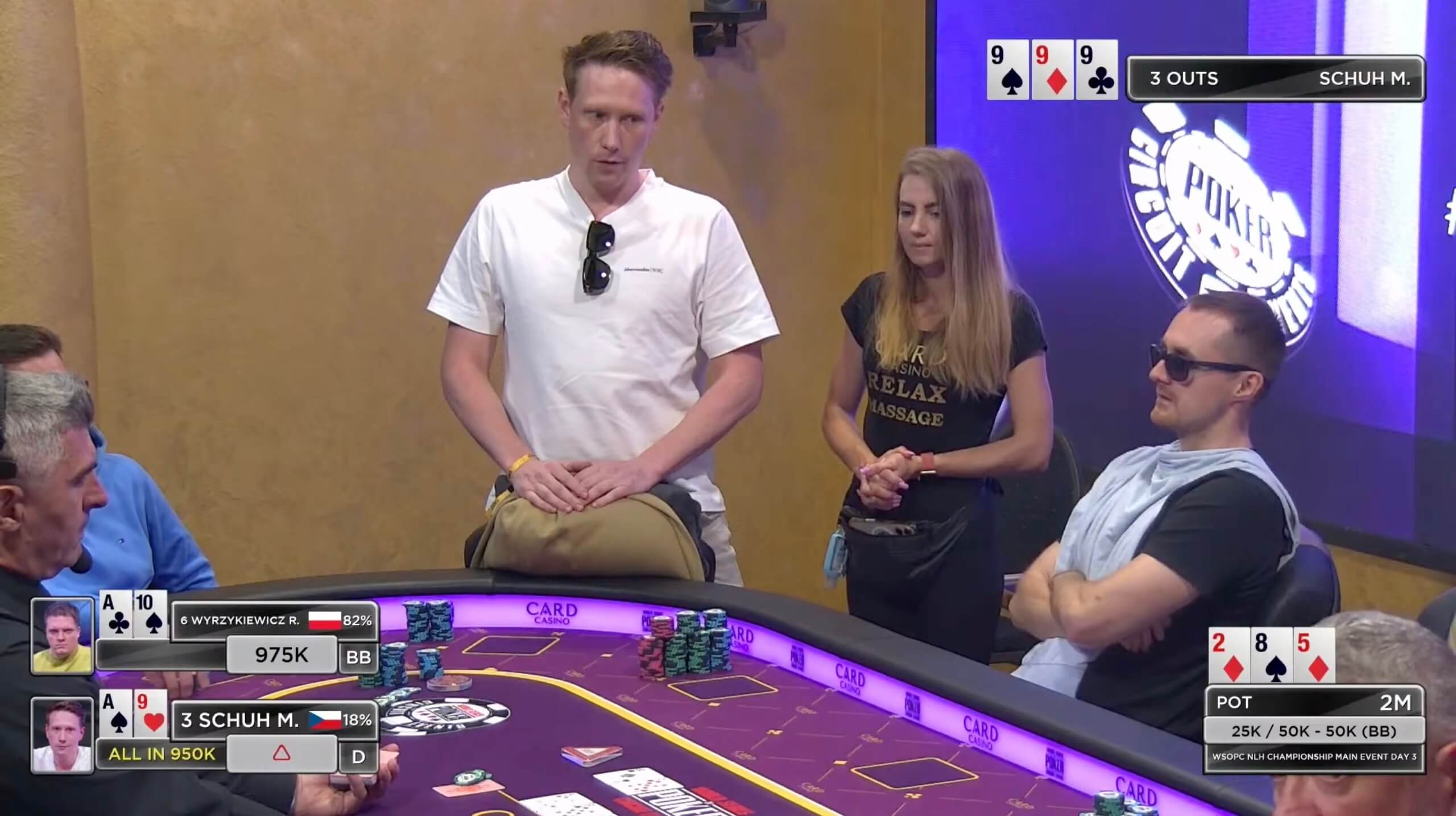 Michal Schuh na WSOPC Šamorín