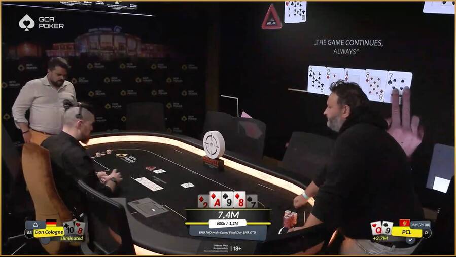 Rozhodující handa BHD PKO Main Eventu