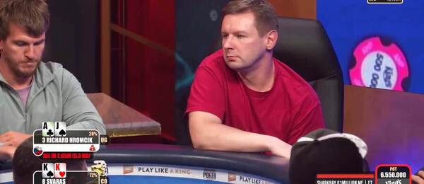 Richard Hromčík skončil na 9. místě turnaje ME Sharkbay €1Million