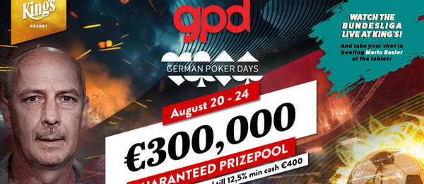 German Poker Days garantuje Main Event s minimálně €300.000 prize poolem