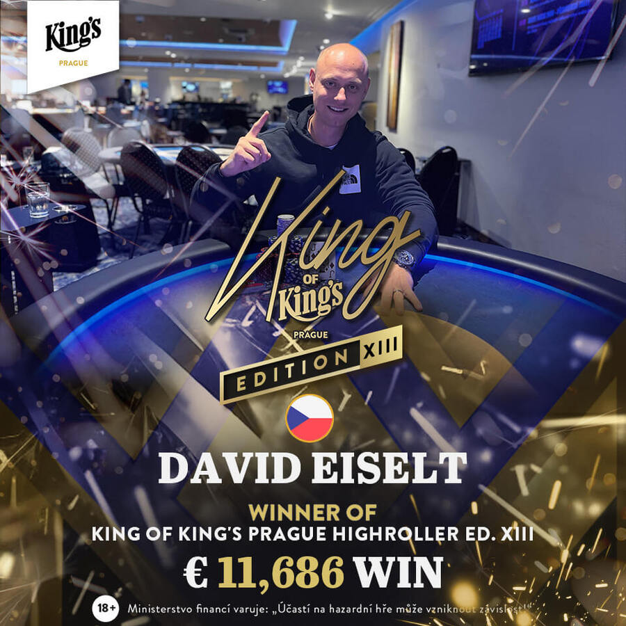 David Eiselt vyhrál King of King’s High Roller
