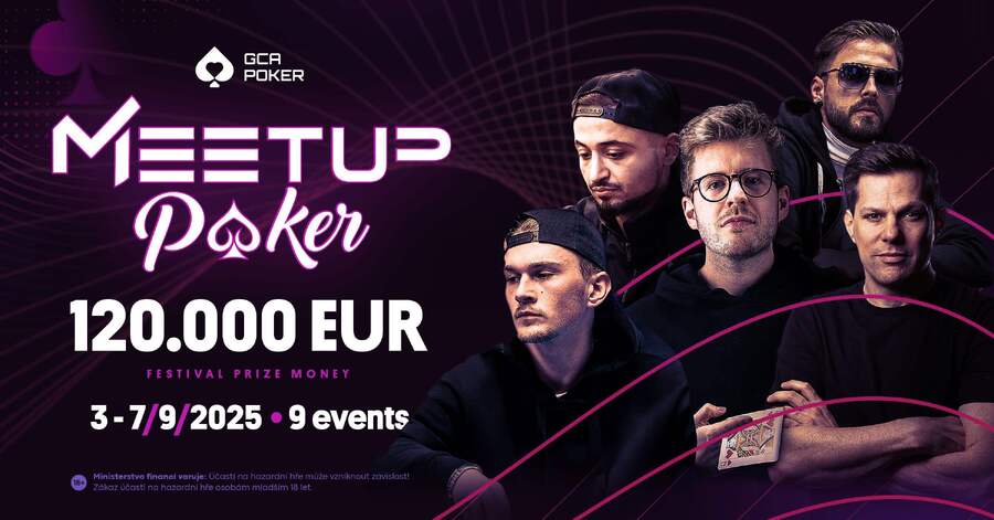 Meetup Poker festival garantuje celkem €120.000