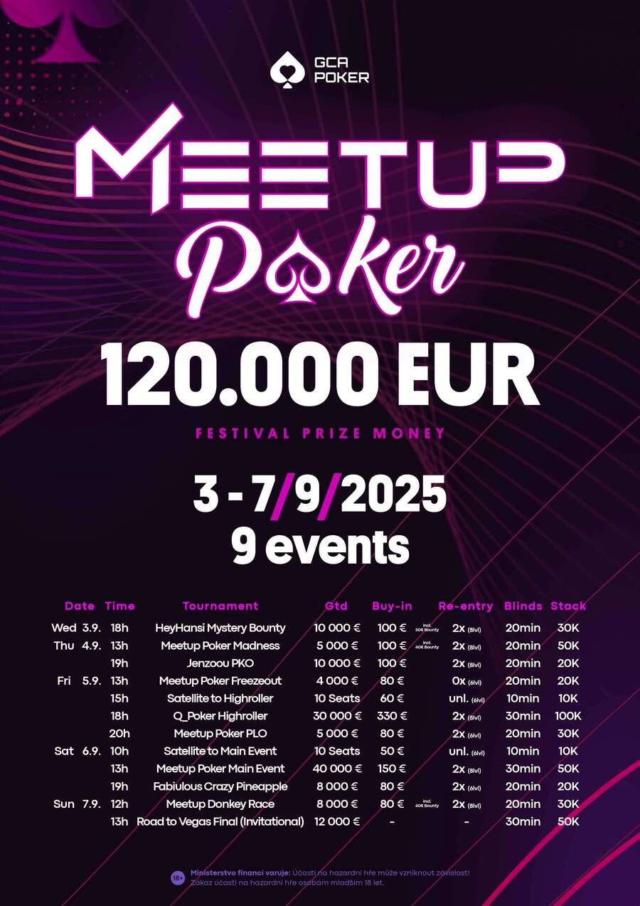Program turnajů Grand Casino Aš