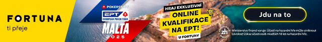 Fortuna Poker online kvalifikace na EPT Malta