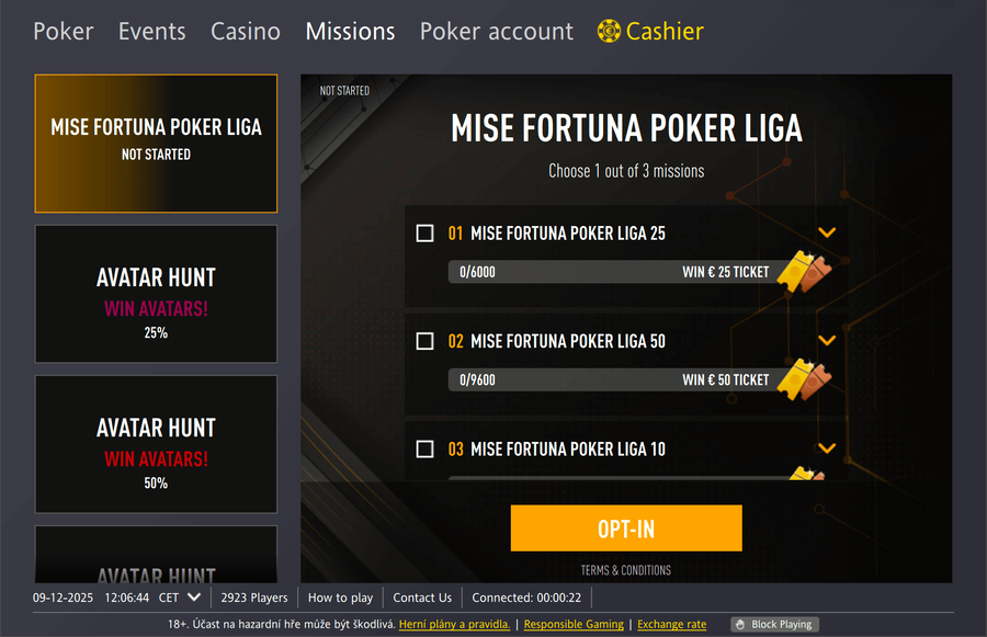 Fortuna Poker Liga: Mise o vstupenky zdarma