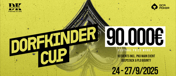 Dorfkinder Festival garantuje celkem €90.000 v prize poolech