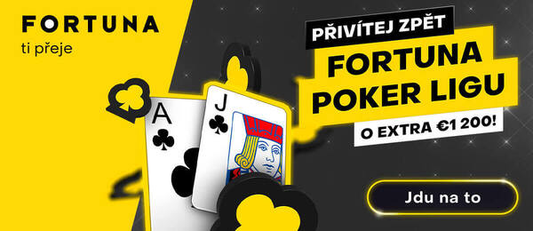 Fortuna Pokerová Liga garantuje freeroll o €1.200 pro 12 nejlepších hráčů