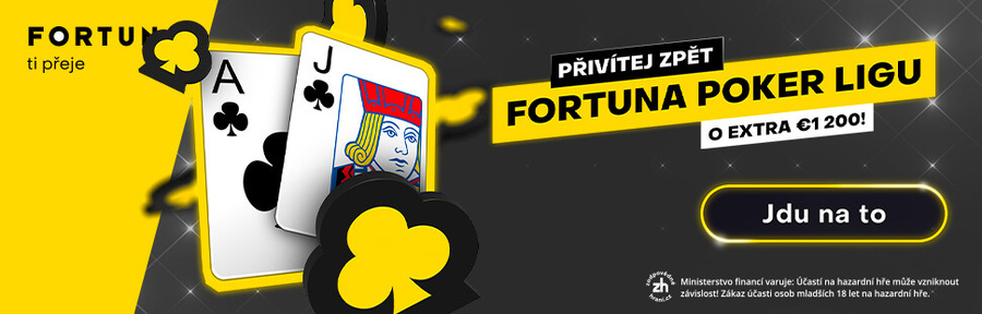 Fortuna Pokerová Liga garantuje freeroll o €1.200 pro 12 nejlepších hráčů