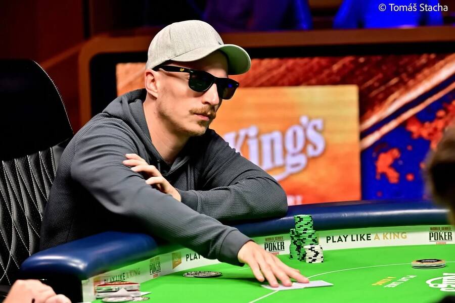 Jakub Štěrba během finále WSOPE Mini Main Eventu v King’s Resortu