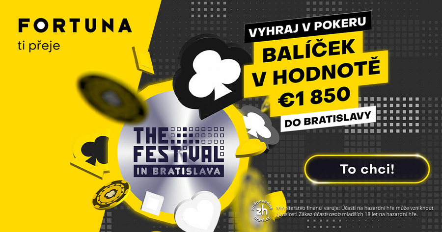 Kvalifikujte se na Fortuně na The Festival Bratislava s GTD €500.000
