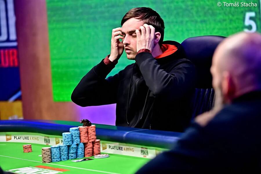 Martin Kabrhel ve finále €10K PLO na WSOPE 2025 v Rozvadově