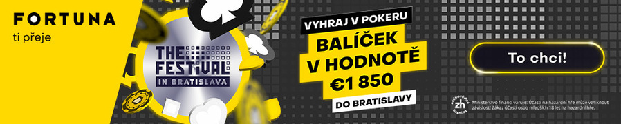 Fortuna kvalifikace na The Festival Bratislava