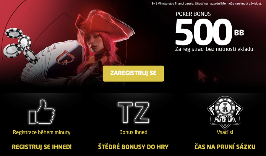 Na webu synottip.cz hledejte tlačítko ZAREGISTRUJ SE
