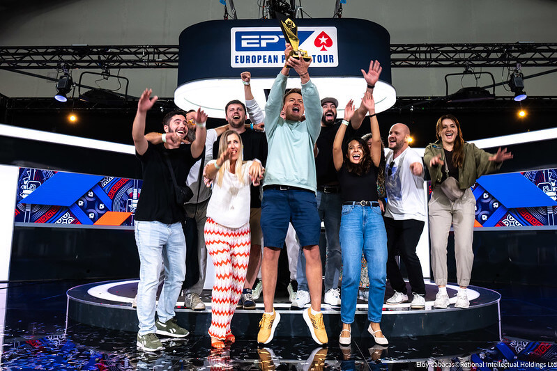 Oslava polského Main Event titulu na EPT Malta 2025