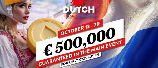 Dutch Poker Masters v King’s Casinu Rozvadov nabízí garanci €500.000 za €225 buy-in