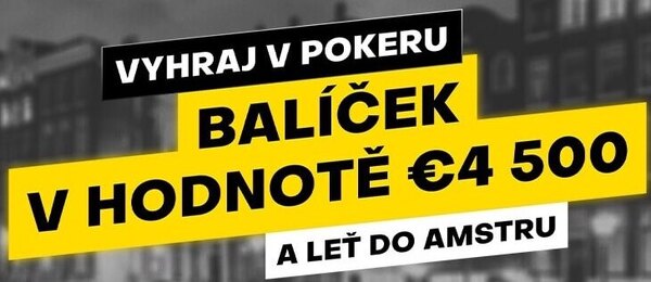 Kvalifikujte se s Fortunou na pokerový turnaj v Amsterdamu