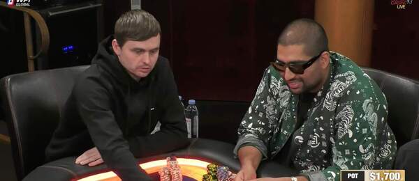 Martin Kabrhel (vlevo) a Nik Airball se utkali v Hustler Casino Live cash game