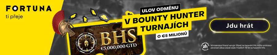Bounty Hunter Série na Fortuně garantuje €5.000.000