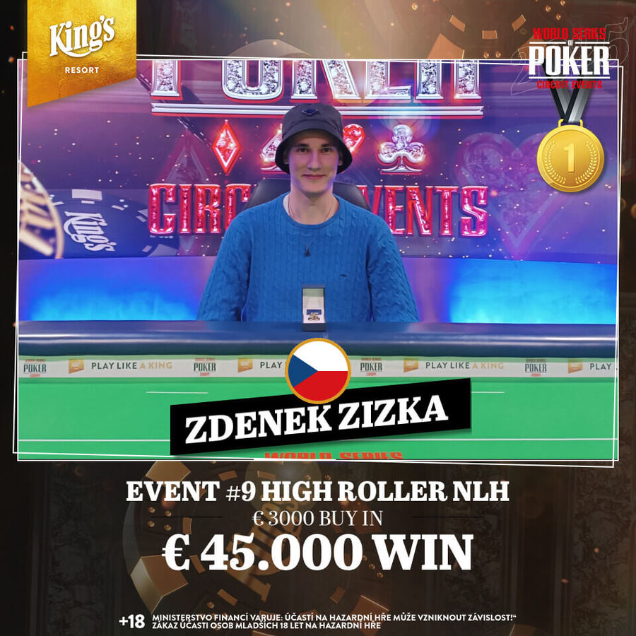 Zdeněk Žižka vyhrál WSOPC prsten v High Rolleru