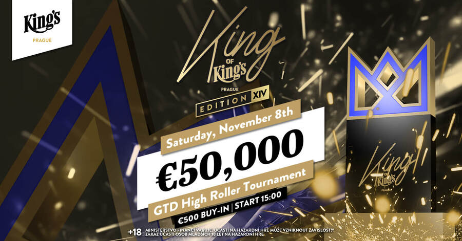 KOK High Roller garantuje minimálně €50.000 prize pool