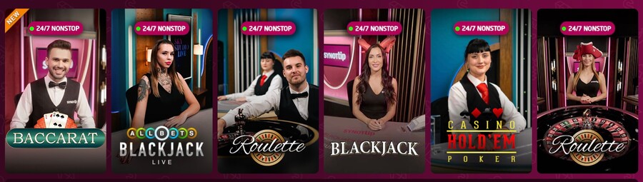 Do nabídky live casina SynotTip přibyl nově Baccarat