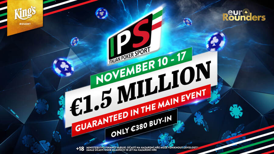 Main Event IPS garantuje minimálně €1.500.000 prize pool