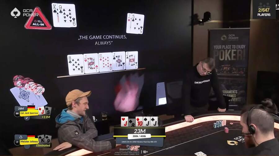 Poker jacků rozhodl o vítězi GRND Mystery Bounty v Grand Casinu Aš