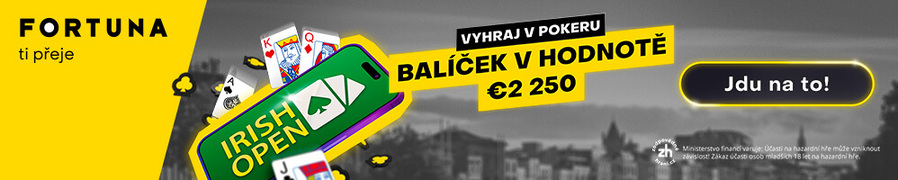 Zahrajte si Irish Open kvalifikace na herně Fortuna Poker