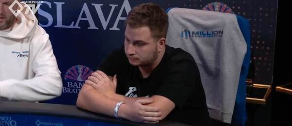 Tomáš Svoboda na finálovém stole PPC v Banco Casinu Bratislava