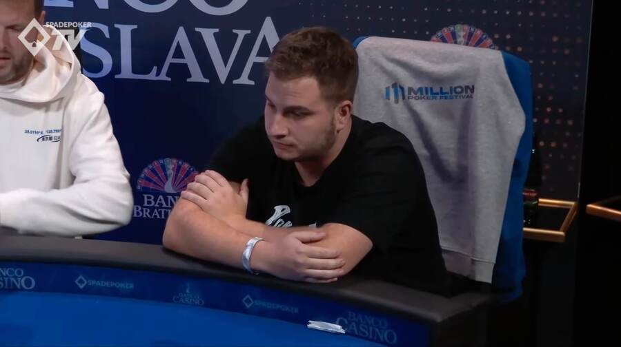 Tomáš Svoboda na finálovém stole PPC v Banco Casinu Bratislava