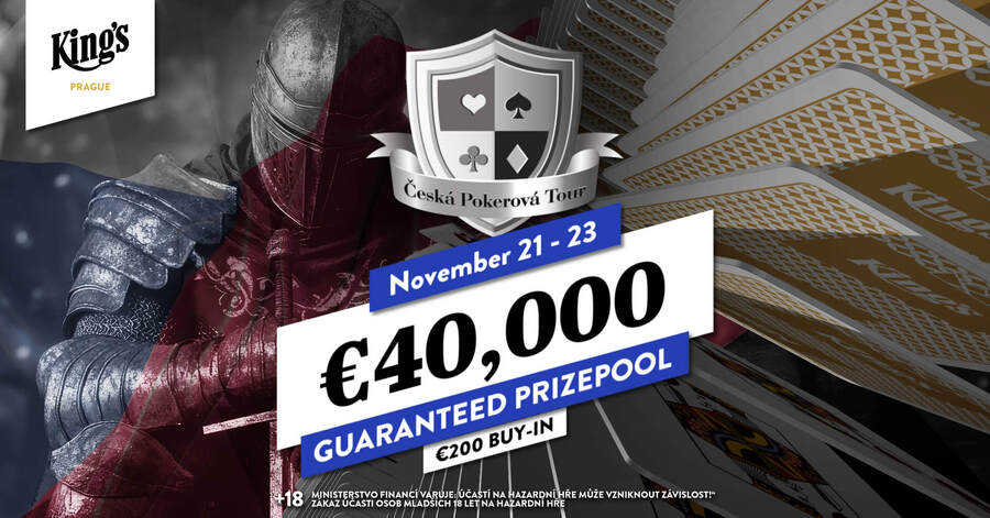 ČPT v King’s Casinu Praha garantuje minimálně €40.000 prize pool