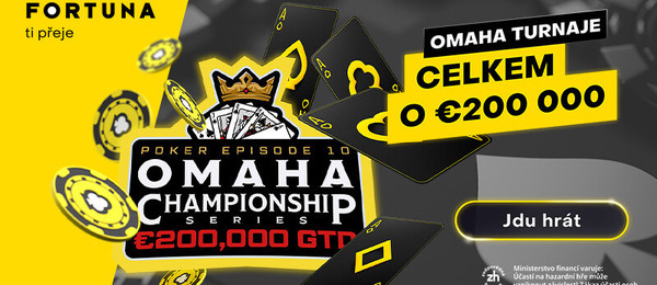 Omaha Championship garantuje celkem €200.000