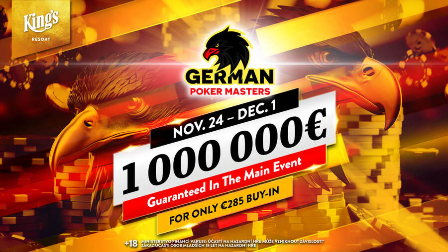 Main Event GPM garantuje 1 milion eur v prize poolu