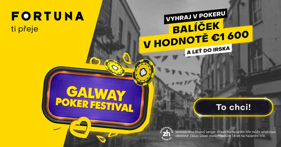 Zahrajte si s Fortunou kvalifikaci na Galway Poker Festival
