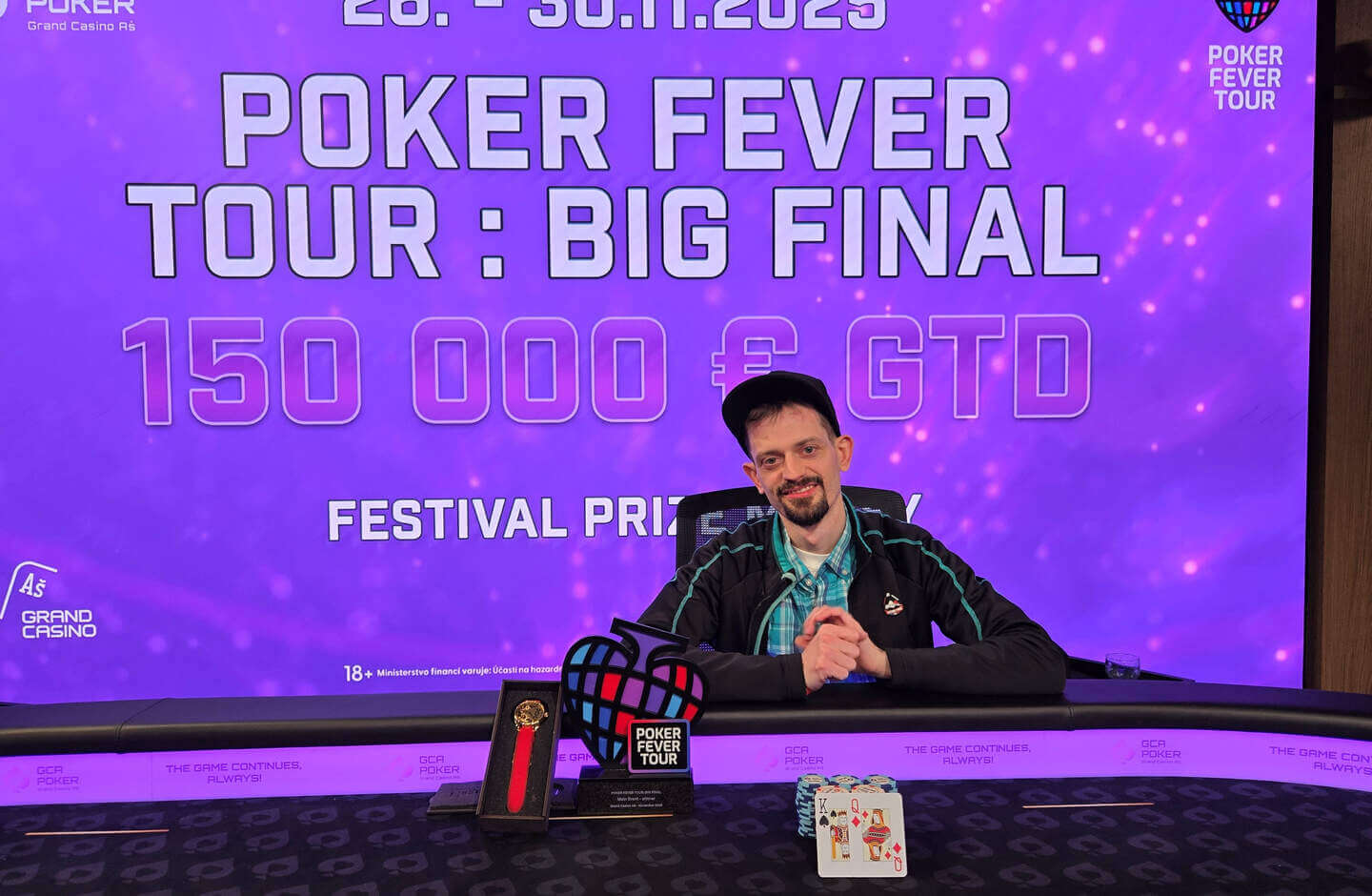 Zeman zvítězil ve finále Main Eventu Poker Fever Tour
