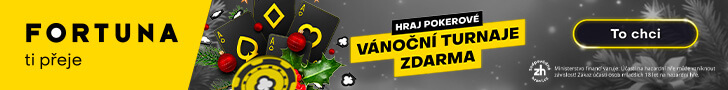 Zahrajte si vánoční freerolly pro české hráče na Fortuna Pokeru