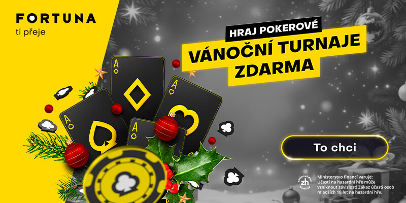 Speciální freerolly na Fortuna Pokeru si v prosinci zahrajete každou neděli