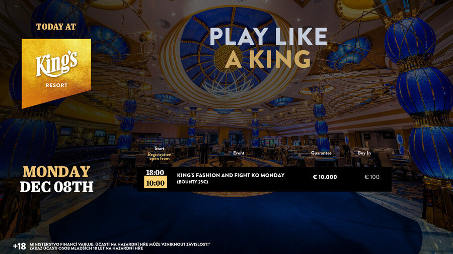 Pondělní program v King’s Casinu Rozvadov